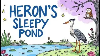 Heron's Sleepy Pond: Bedtime Story for Kids! Calming Animals & Gentle Dreams