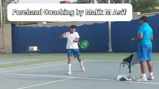 #practice #tenniscoach |Forehand Coaching By Malik M Asif|Plz Subscribe my Channel Tennis Coaching|
