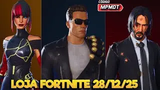 🔥🔥🔥🔥 EXTERMINADOR E JOHN WICK - LOJA FORTNITE 28/12/25 - LOJA FORTNITE AO VIVO  -LOJA FORTNITE