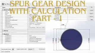 SPUR GEAR DESIGN WITH CALCULATION_PART-01