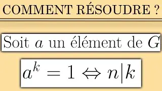 UN EXERCICE SUR LES GROUPES QUE TU DOIS SAVOIR RÉSOUDRE