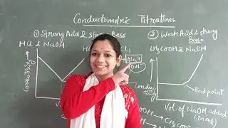 Conductometric titration curves| Strong acid and strong base | Weak acid and strong base #bsc #NET
