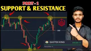 Quotex SUPPORT & RESISTANCE | How to draw perfect Support & Resistace Level in Quotex | PART - 1