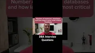 DBA Interview Questions Short #sql #sqlserver  #shorts