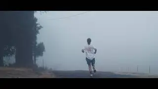 A foggy morning run.