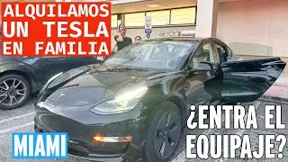 ¿SIRVE ALQUILAR UN 🚗 TESLA 🔌  EN MIAMI 🇺🇸 SI SON 4 PERSONAS? ¿Y EL EQUIPAJE?