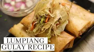 EASY LUMPIANG GULAY RECIPE ( Lumpiang Togue / Vegetable Lumpia )