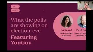 Webinar recording: What the polls are showing on election-eve, featuring YouGov