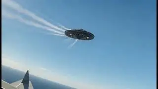 CLOSE ENCOUNTER: Fighter Jet Intercepts Massive UFO over Ocean (4K)
