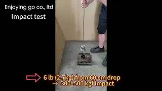 6 lb Caster Drop Test | 60&ndash;150 cm Impact Force (Up to 1,100 kgf)