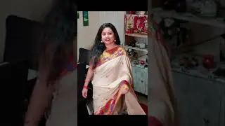 Red Border Beige Paithani Saree look #shorts #paithanisaree #sareelook #indianweddingwear