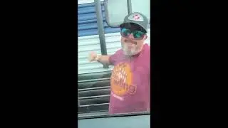 Road Rage Man Punching Window 30 Sec Loop