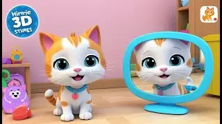 Little Cat Meowed at the Mirror 🐱🪞 | Fun 3D Animated Nursery Rhyme for Kids & Toddlers