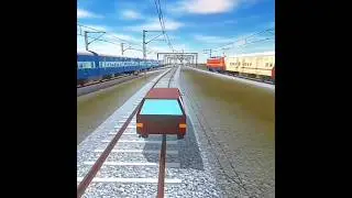 Parallel race train crossing3d #crossing #utkarshtrainitc