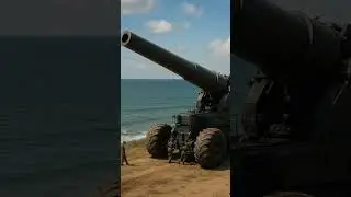 Army An enormous artillery gun #war #warzone #israel