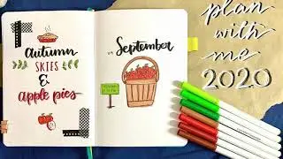 SEPTEMBER 2020- Plan with me- Bullet Journal Monthly Setup