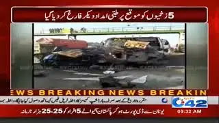 Terrible Accident Truck Hit Bus In Manga Mandi