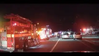 Responding to a 3 vehicle MVA with entrapment