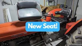 Massey Ferguson 35 Deluxe Tractor New Seat Install.