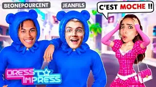 Je fais jouer des GARÇONS YOUTUBEURS à DRESS TO IMPRESS !