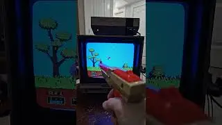 Duck Hunt CRT gameplay #retrogaming #nintendo #nes