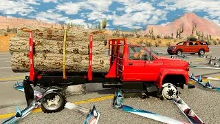 Cars vs Spikes Challenge #1🔥[BeamNG.Drive]