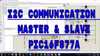 I2C communication using pic16f877a microcontroller
