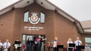 Open Air Salvation Army Seal Cove Fortune Bay NL Dolores Hicks Abbott