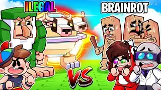 Usé TODOS los Brainrot Secretos para Ganar en la Batalla de Mobs!