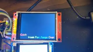 LEDText test on Tft
