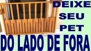 Portão de correr para manter seu pet do lado certo
