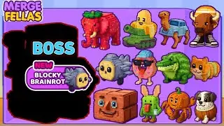 Merge Fellas BLOCKY BRAINROT ⁉️ Final Boss | NEW UPDATE - The Ultimate Max Level