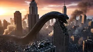 Gorillas, Godzilla and the Giant Snake | New dawn - Epic 4K Battle. #kong #kongvsgodzilla