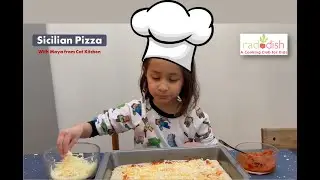 Deliciously Easy Sicilian Pizza Recipe for Kids | Radish Kids Cooking Adventure!