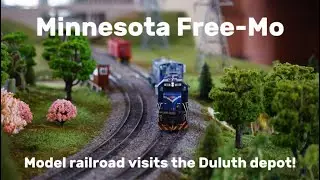 Minnesota Free-Mo model railroad visits the Duluth depot ￼4/7/25