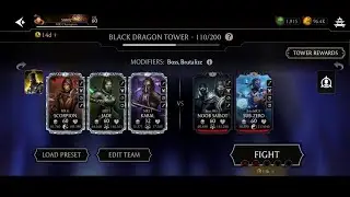 Black Dragon Tower | Boss Fight 110 | Mk mobile
