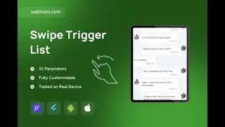 FlutterFlow Swipe Trigger List Widget 🔄 Swipe Left/Right to Run Actions 👆 #flutterflow #swipe
