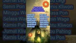 Weton anak pembawa rezeki #weton#primbon#pasaranjawa#jodoh#rezeki