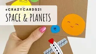SPACE & PLANETS  🚀​🛰️​  | HANDMADE BIRTHDAY CARDS | CRAZYCARDS21