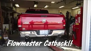 Ram 1500 Flowmaster American Thunder Cat Back Install!! New Ram???