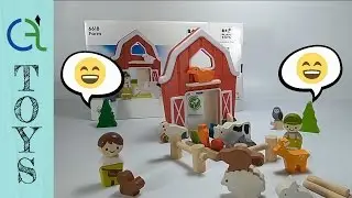 Organic Baby Toys Unboxing Farm Toy Playset