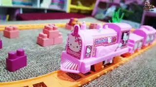 Railking Train ASMR - Hello Kitty meet Pokemon Charmander