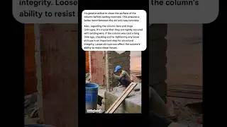 Before casting concrete to column,  do clean the surface of column. #column #construction #building