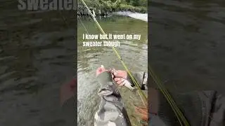 Вытащил форель&hellip; А потом она схватила меня!🎣 #рыбалка #наприроде