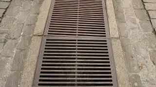 Water Running Under The Kramgasse in Bern, Switzerland