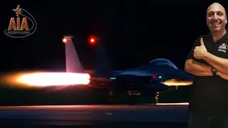 This Awesome F15 Afterburner Take Off in the Night is Brilliant!