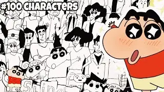 🔴 **Can I Draw All Shinchan Characters in 10 Hours?** 🎨✏️ | shinchan all character | 3D चित्रकार
