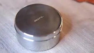 MARU Stainless Steel Flat Canisters / Puri Dabba / Storage Containers Set