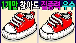 💯틀린그림찾기/두뇌운동/기억력/30분 동안 모두 다 찾으면 집중력 천재! 50대 60대 70대 두뇌나이 20대 특급 초고수!【다른그림찾기/치매예방/숨은그림찾기】