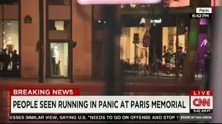 CNN Live Coverage: Paris Memorial Panic - Two Days After Attacks